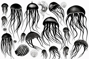 jellyfish balloon tattoo idea