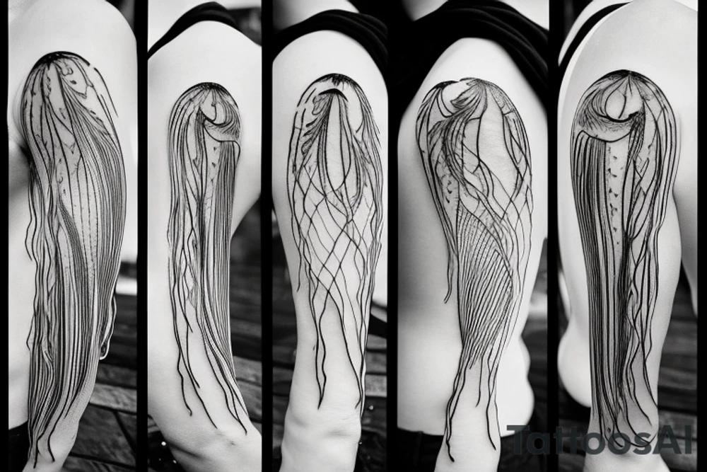 jellyfish balloon tattoo idea