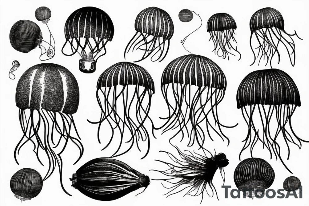 jellyfish balloon tattoo idea
