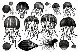 jellyfish balloon tattoo idea