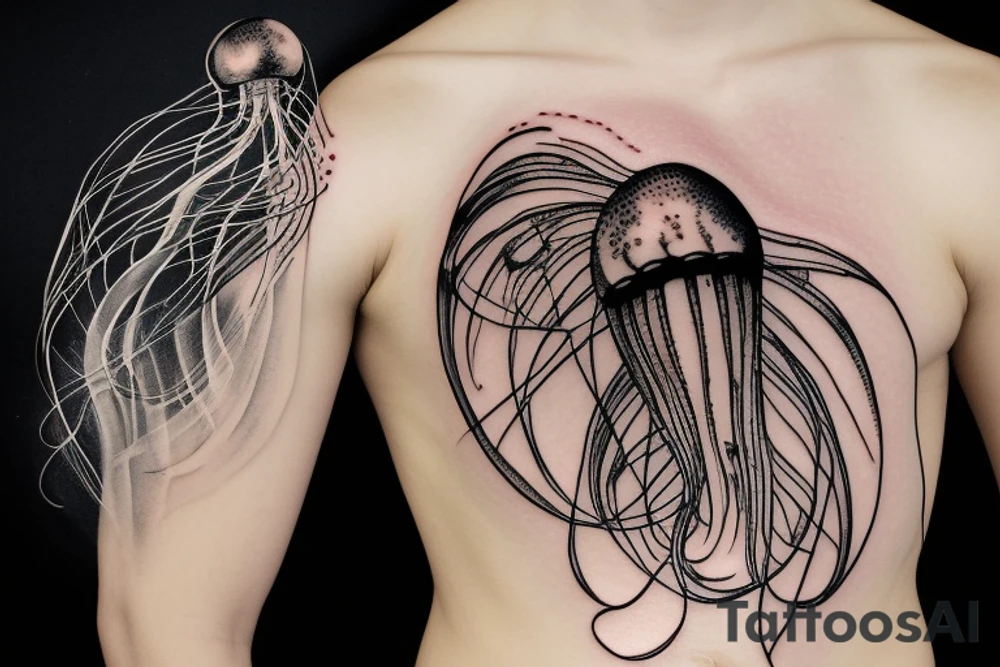 jellyfish balloon tattoo idea