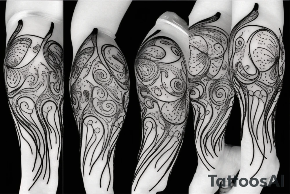 jellyfish balloon tattoo idea