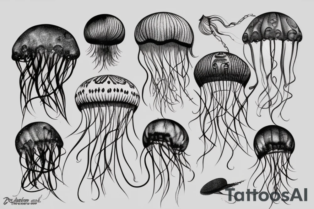 aerostat jellyfish tattoo idea