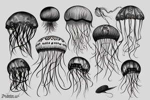 aerostat jellyfish tattoo idea