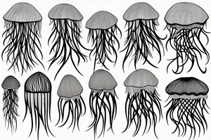 aerostat jellyfish tattoo idea