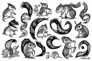 traible squirrel tattoo idea
