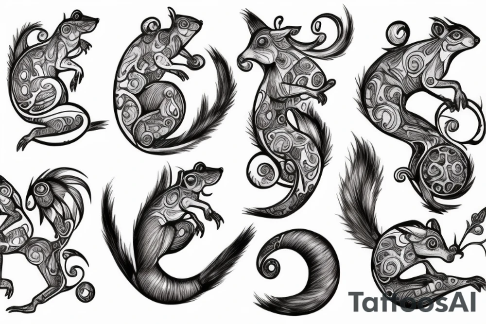 traible squirrel tattoo idea