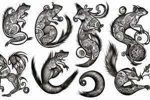 traible squirrel tattoo idea