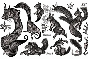traible squirrel tattoo idea