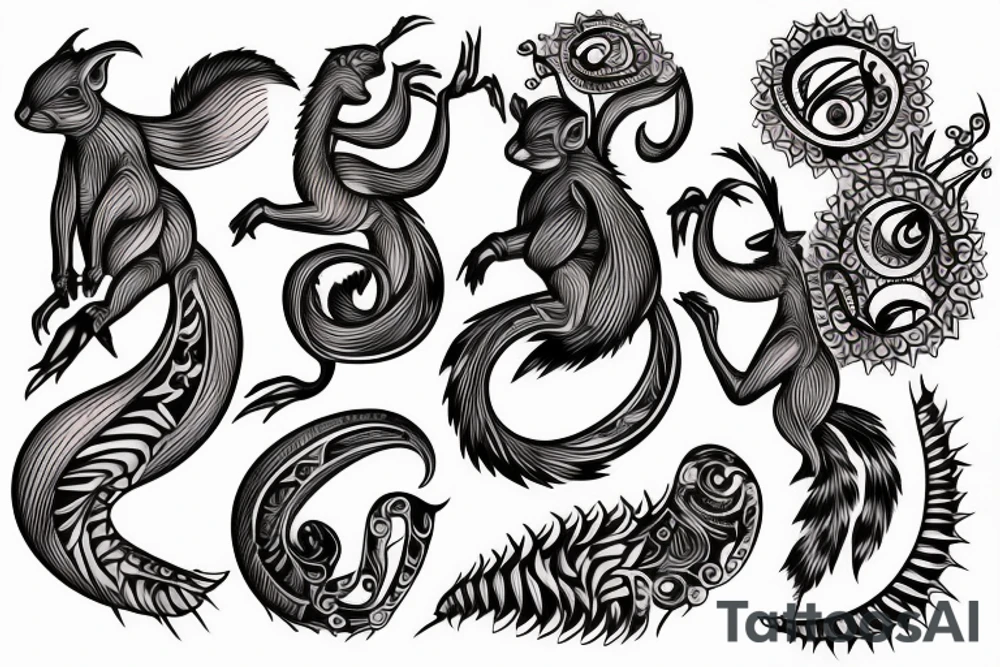 traible squirrel tattoo idea