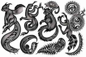 traible squirrel tattoo idea