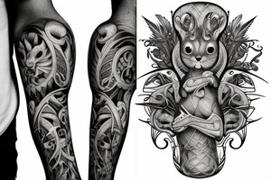 traible squirrel tattoo idea