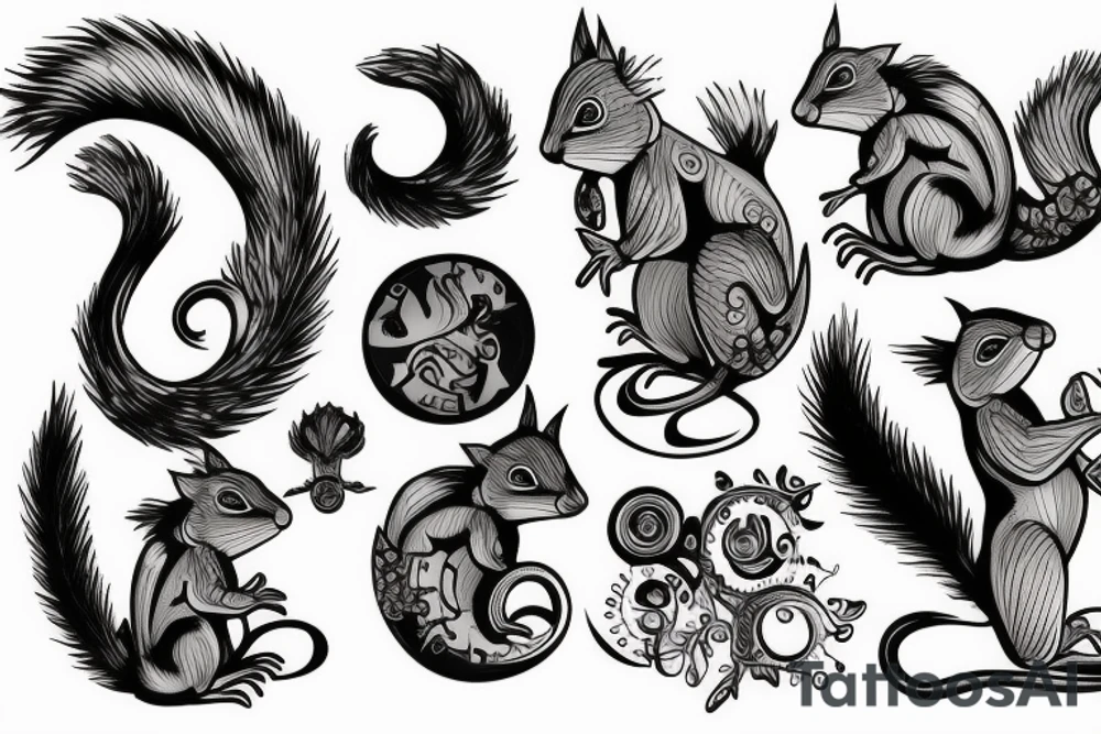 traible squirrel tattoo idea
