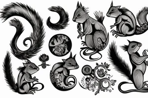 traible squirrel tattoo idea