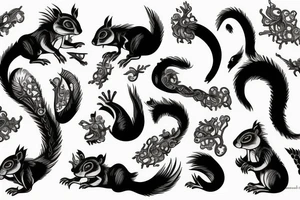 traible squirrel tattoo idea