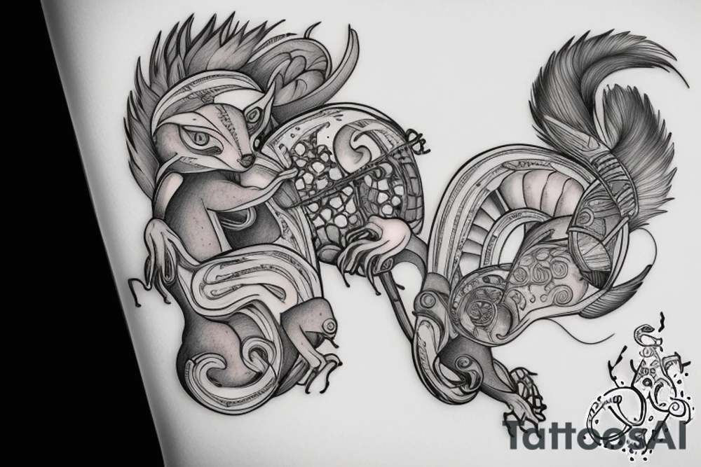 traible squirrel tattoo idea