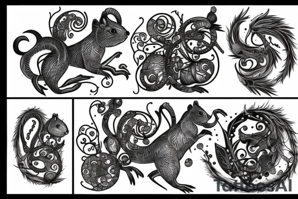 traible squirrel tattoo idea