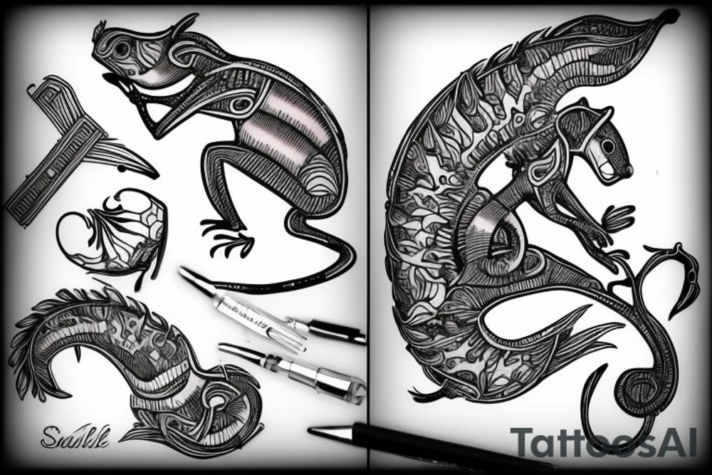traible squirrel tattoo idea