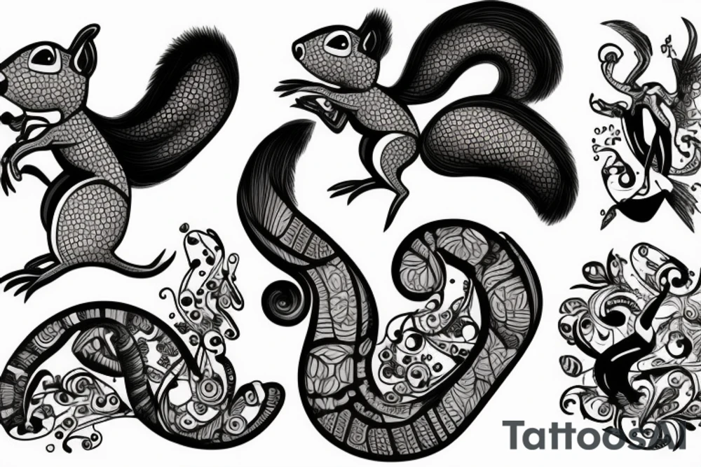 traible squirrel tattoo idea