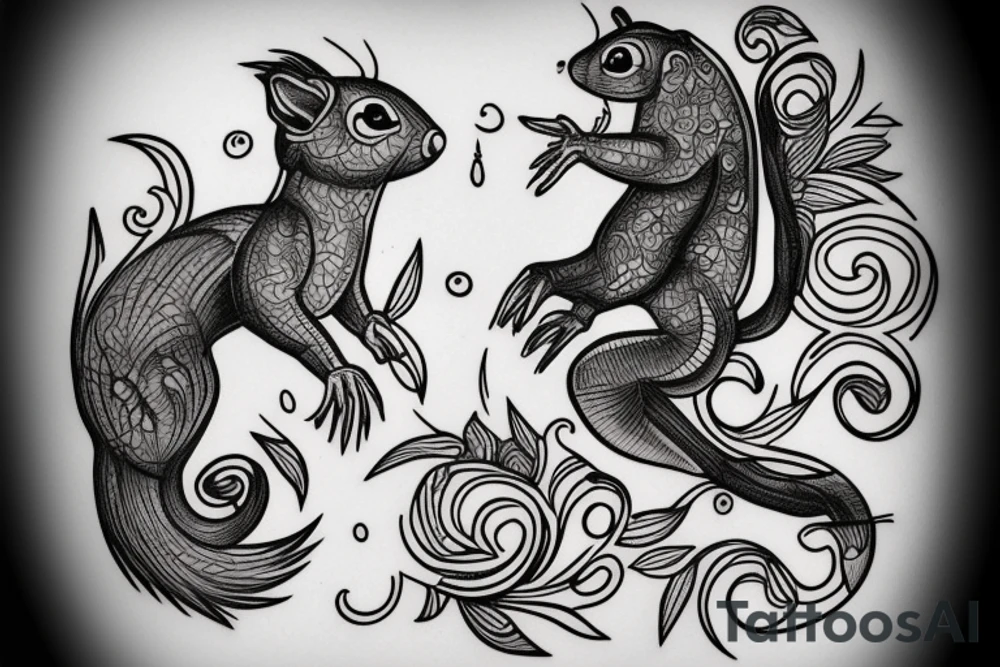 traible squirrel tattoo idea