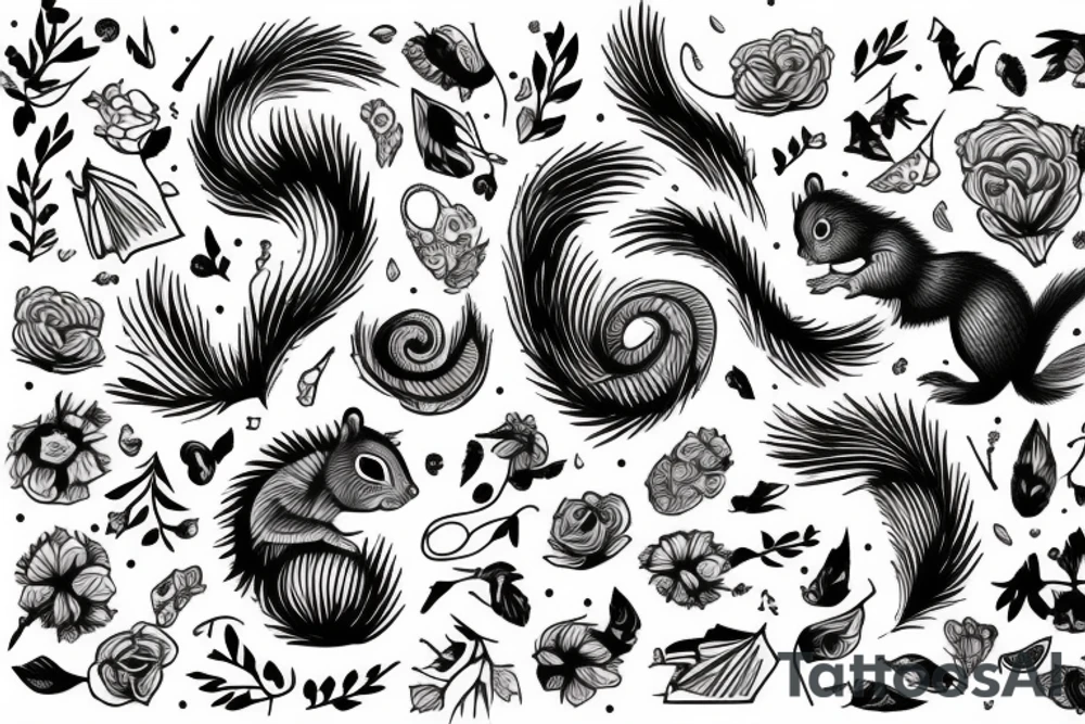 traible squirrel tattoo idea