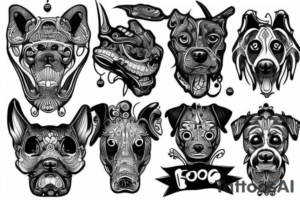 traible dog tattoo idea