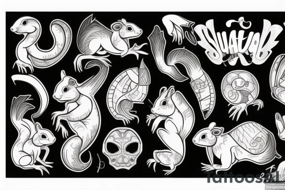 traible squirrel tattoo idea