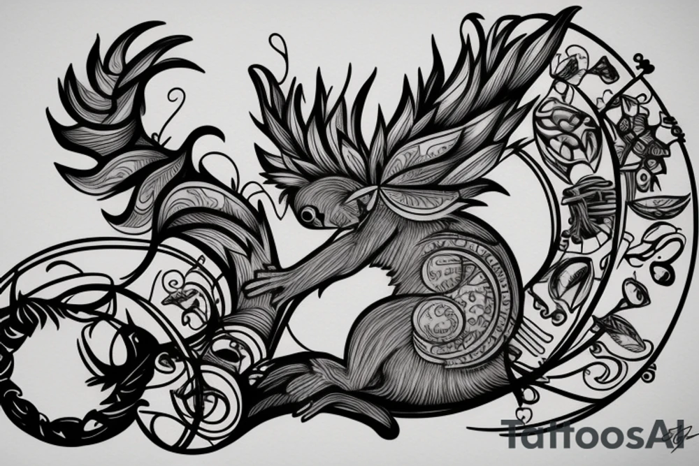 traible squirrel tattoo idea