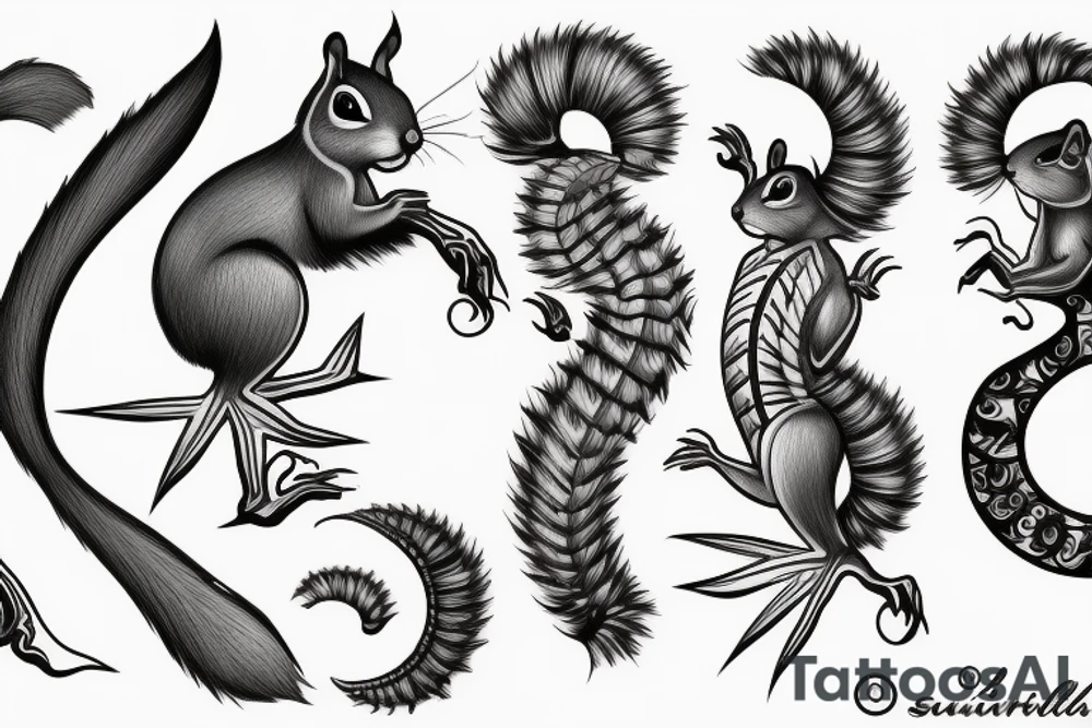 traible squirrel tattoo idea