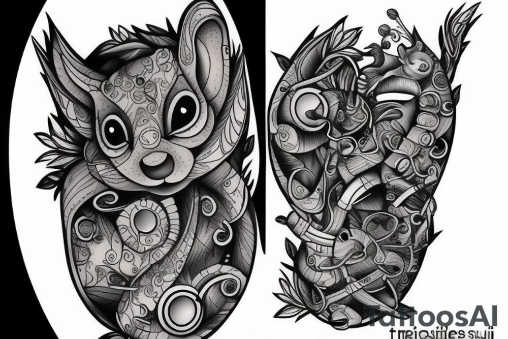 traible squirrel tattoo idea