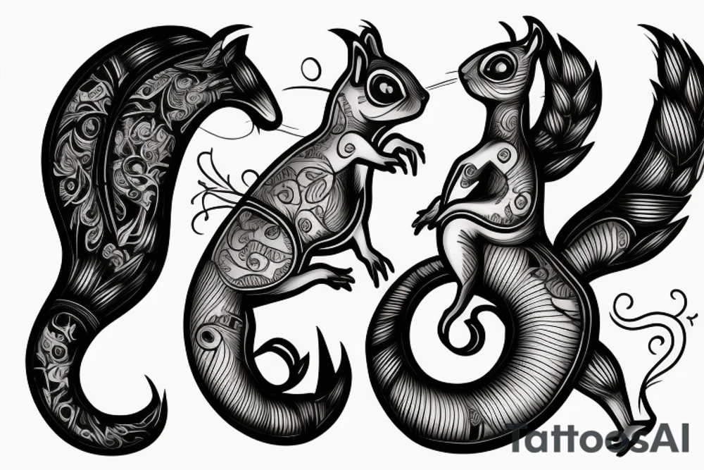 traible squirrel tattoo idea