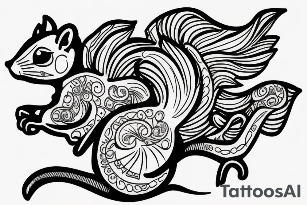 traible squirrel tattoo idea
