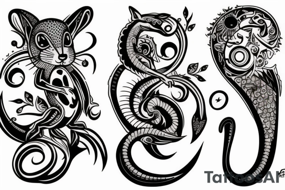 traible squirrel tattoo idea
