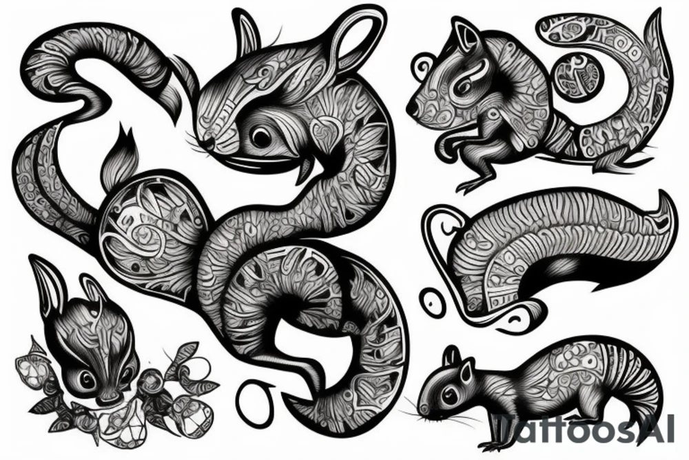 traible squirrel tattoo idea