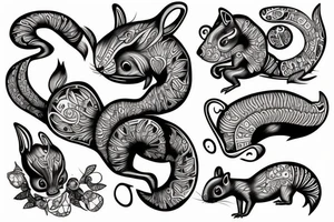 traible squirrel tattoo idea