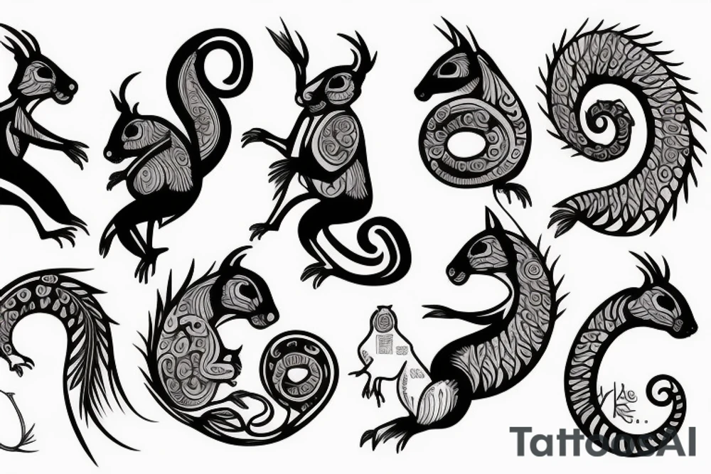 traible squirrel tattoo idea