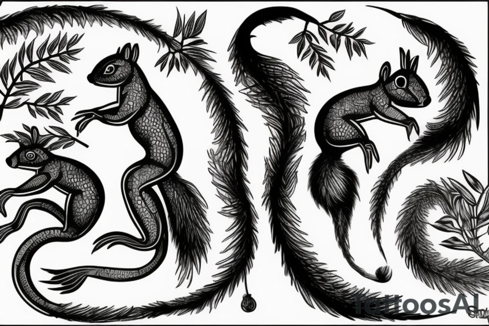 traible squirrel tattoo idea