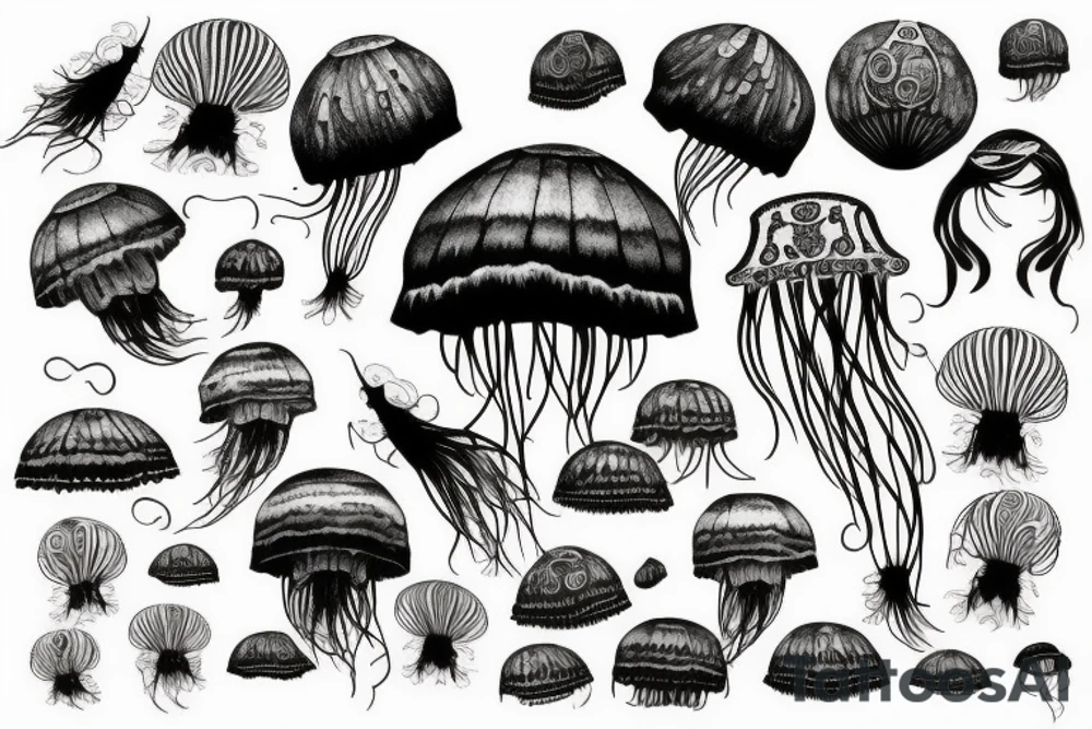 jellyfish airship tattoo idea