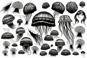 jellyfish airship tattoo idea