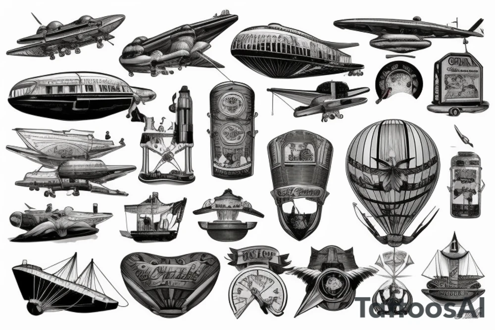 airship tattoo idea