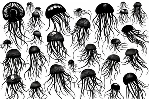 dirigible jellyfish tattoo idea