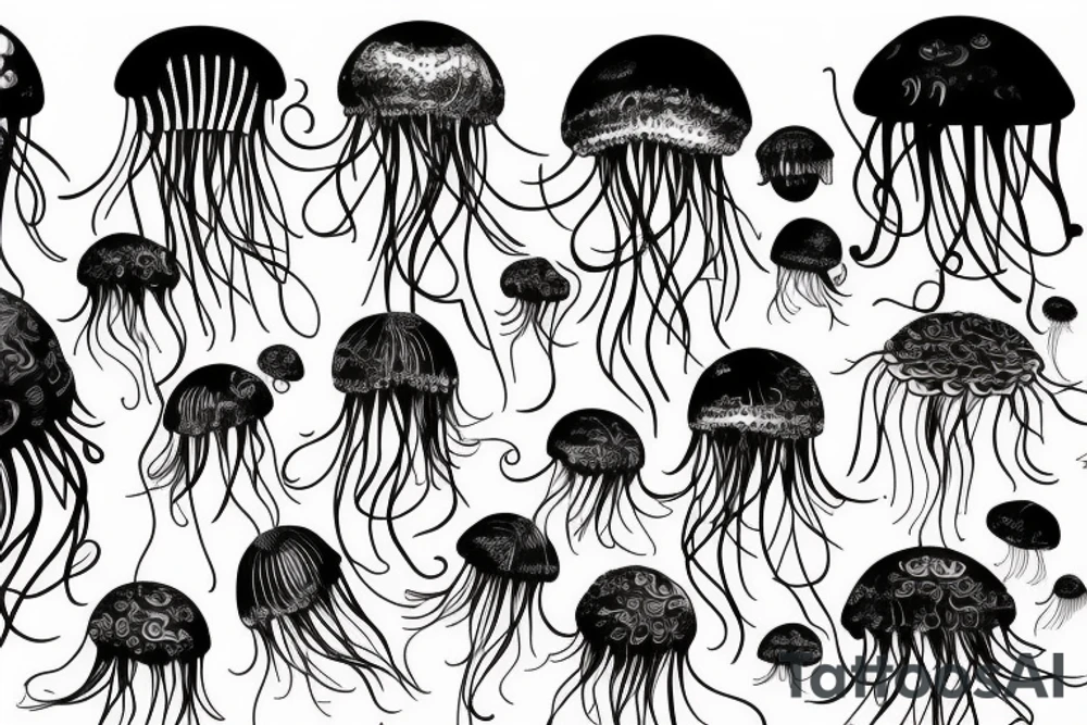 dirigible jellyfish tattoo idea