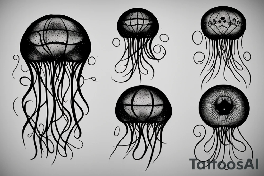 aerostat jellyfish tattoo idea