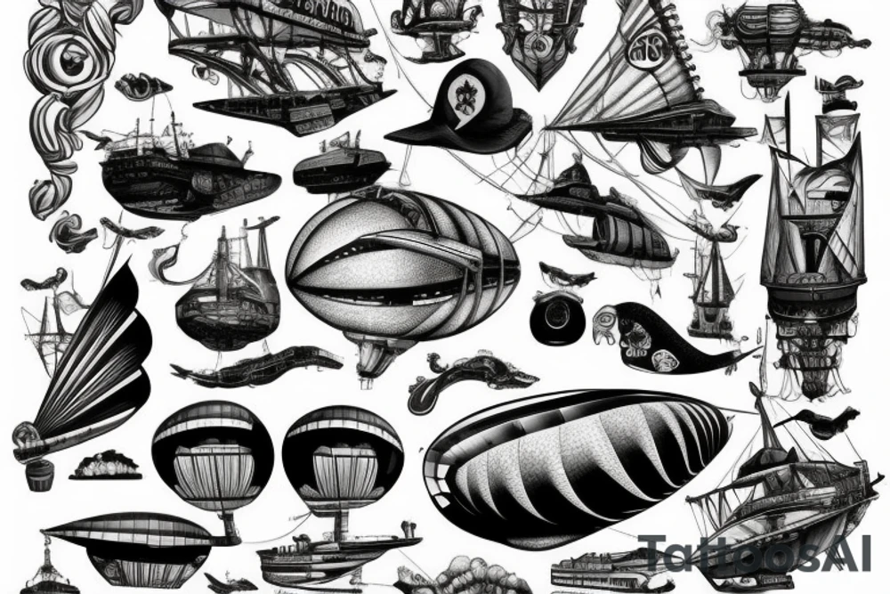 Airship tattoo idea