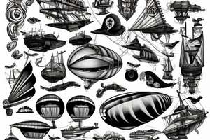 Airship tattoo idea