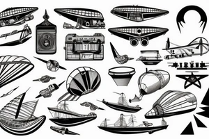 Airship tattoo idea