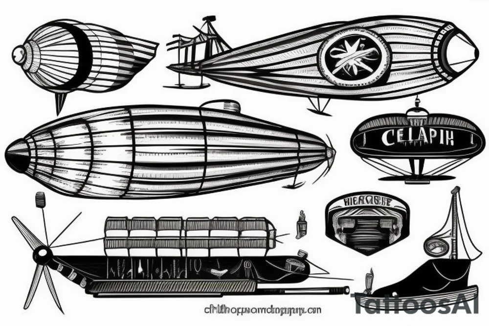 Airship tattoo idea