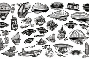 Airship tattoo idea