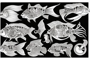 steampunk fish tattoo idea