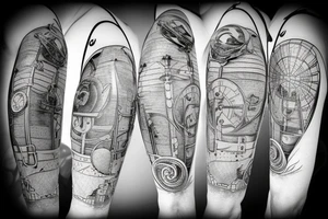 steampunk balloon tattoo idea